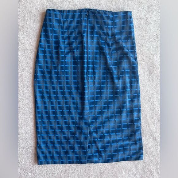 Halogen Blue Geometric Pencil Skirt - Picture 3 of 3